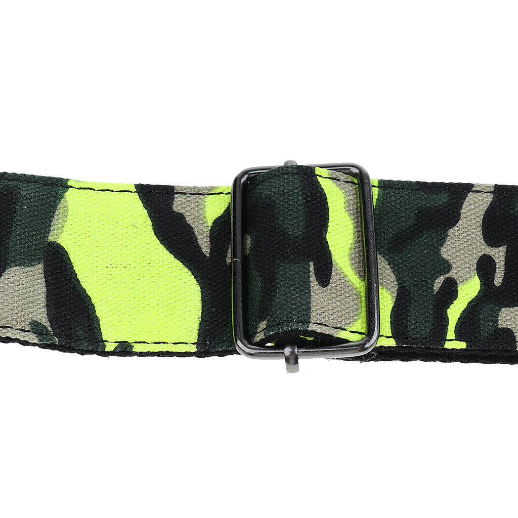 Guitar Strap Belt Acoustic Electric Guitar Bass Nylon Adjustable Strap Green
