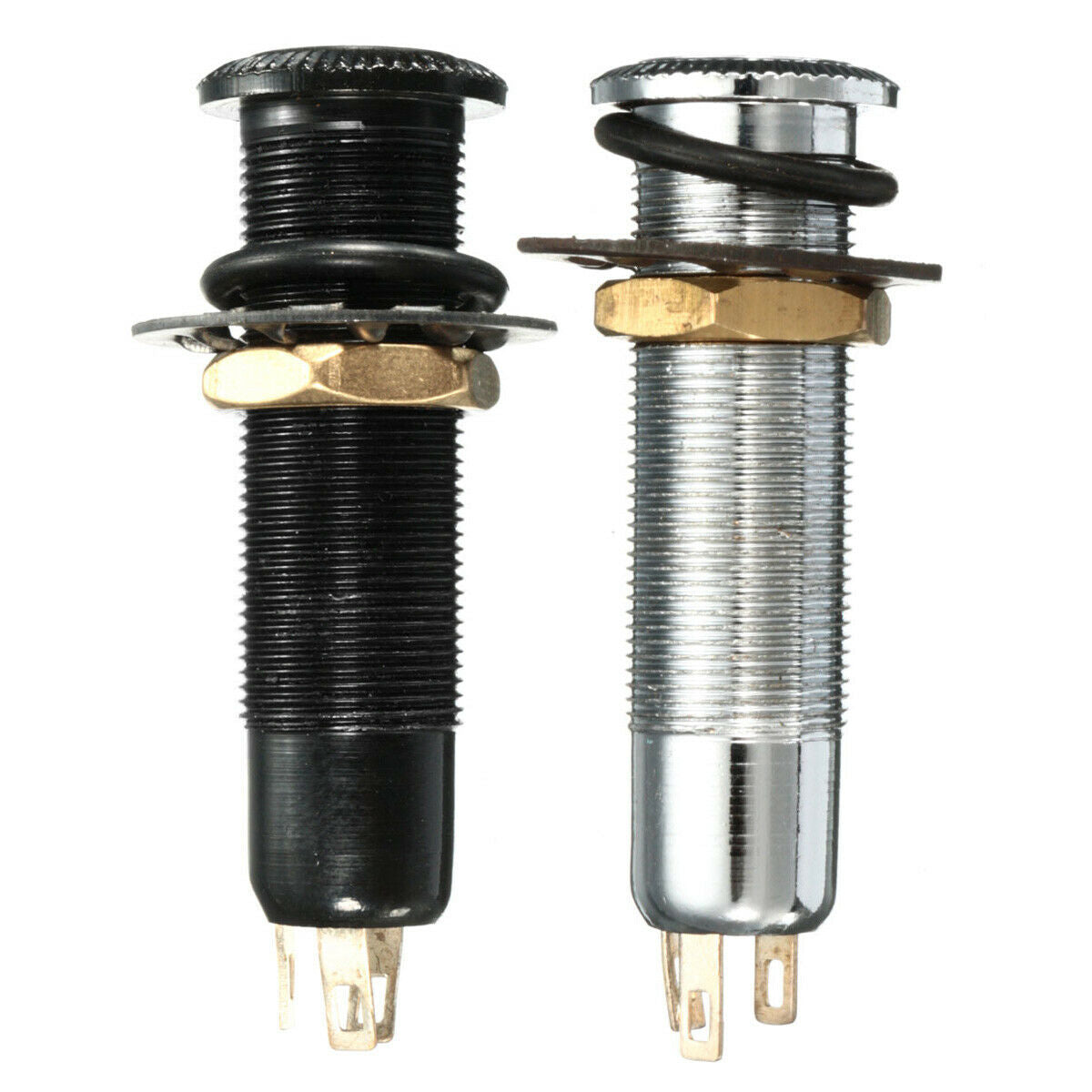 Guitar Bass Input/Output Active Barrel Jack Socket For Electric Guitar Bass