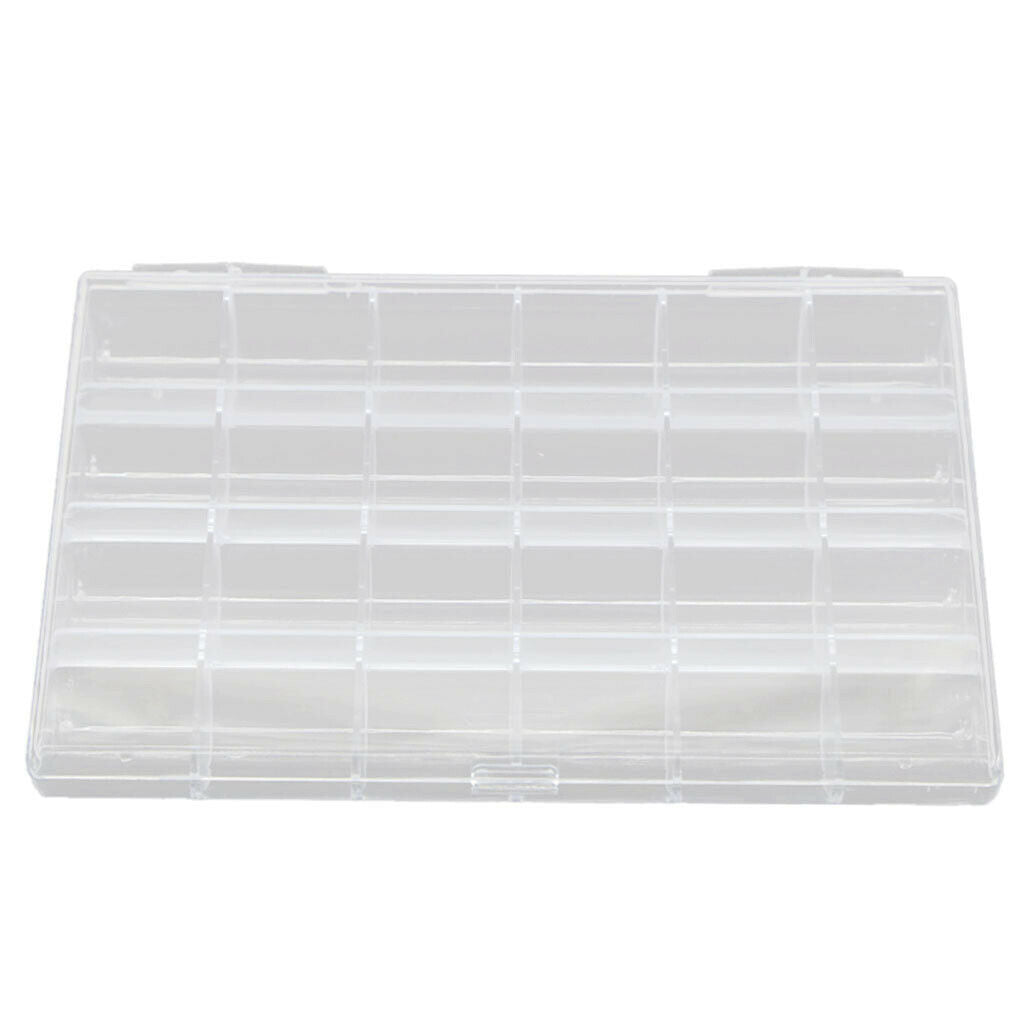 Empty Acrylic Case Storage Box Organizer for Ring Earrings Beads Trinkets