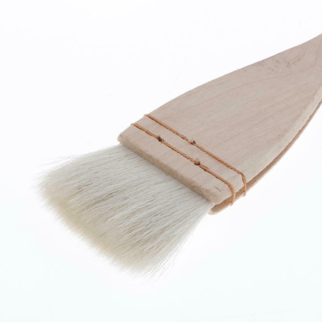 2x Mixed Professional Art Brushes Flat Pointed Brushes Wall Painting 2 Sizes