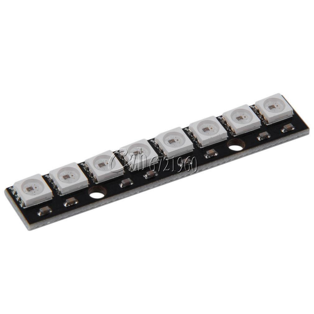 Black 8-Bit WS2812 5050 RGB LED Lamp Panel Board Rainbow LED Precise for Arduino