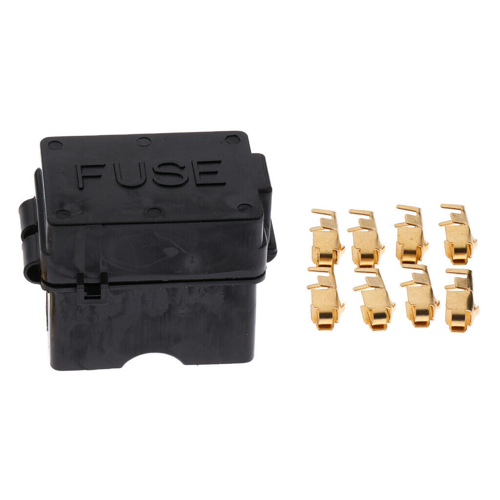 Car Boat 4Way Standard Terminals Circuit ATO ATC Blade Fuse Box Block Holder