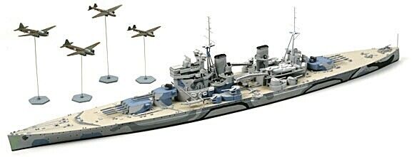 31615 Tamiya 1/700 Prince Of Wales Battle Of Malaya 1/700th Plastic Kit Ship