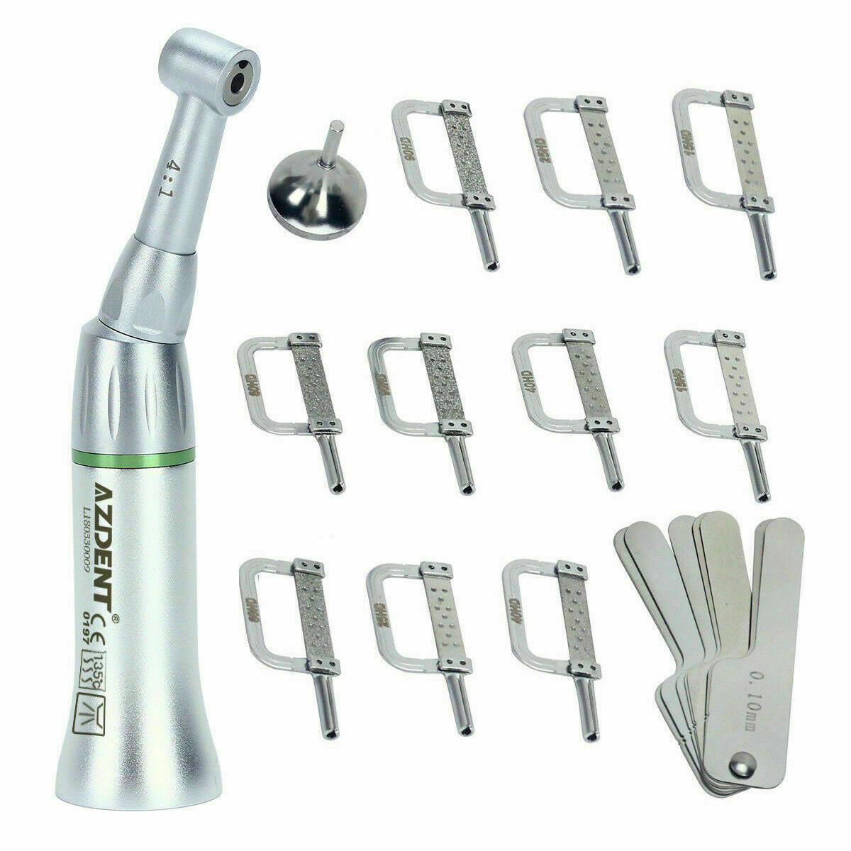 Dental Orthodontic 4:1 Reduction Interproximal Contra Angle Stripping Handpiece