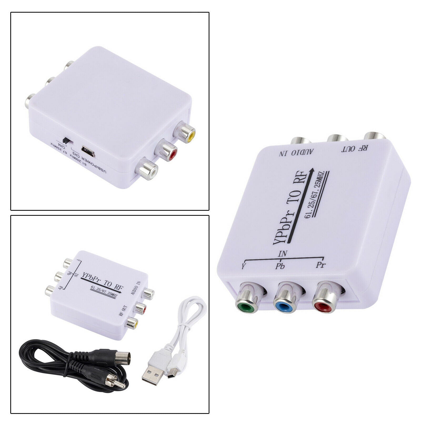 Analog Audio to RF Radio Converter RCA to HDMI Supporting PAL for HD TV /PC
