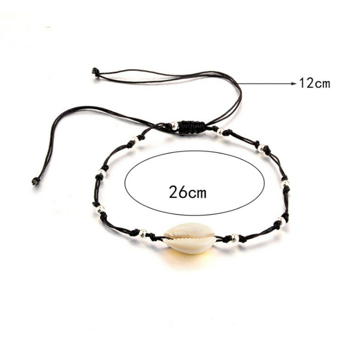 Fashion Lady Cowrie Bead Shell Ankle Bracelet Shell Bohemian Anklet Foot Jewelry