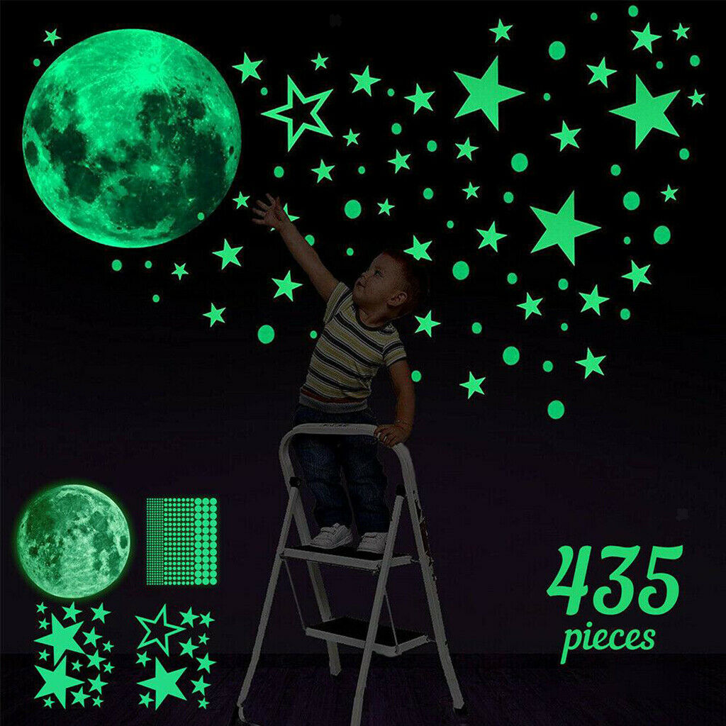 Luminous Wall Stickers for Home Bedroom Wall Art Ceiling Decals Waterproof