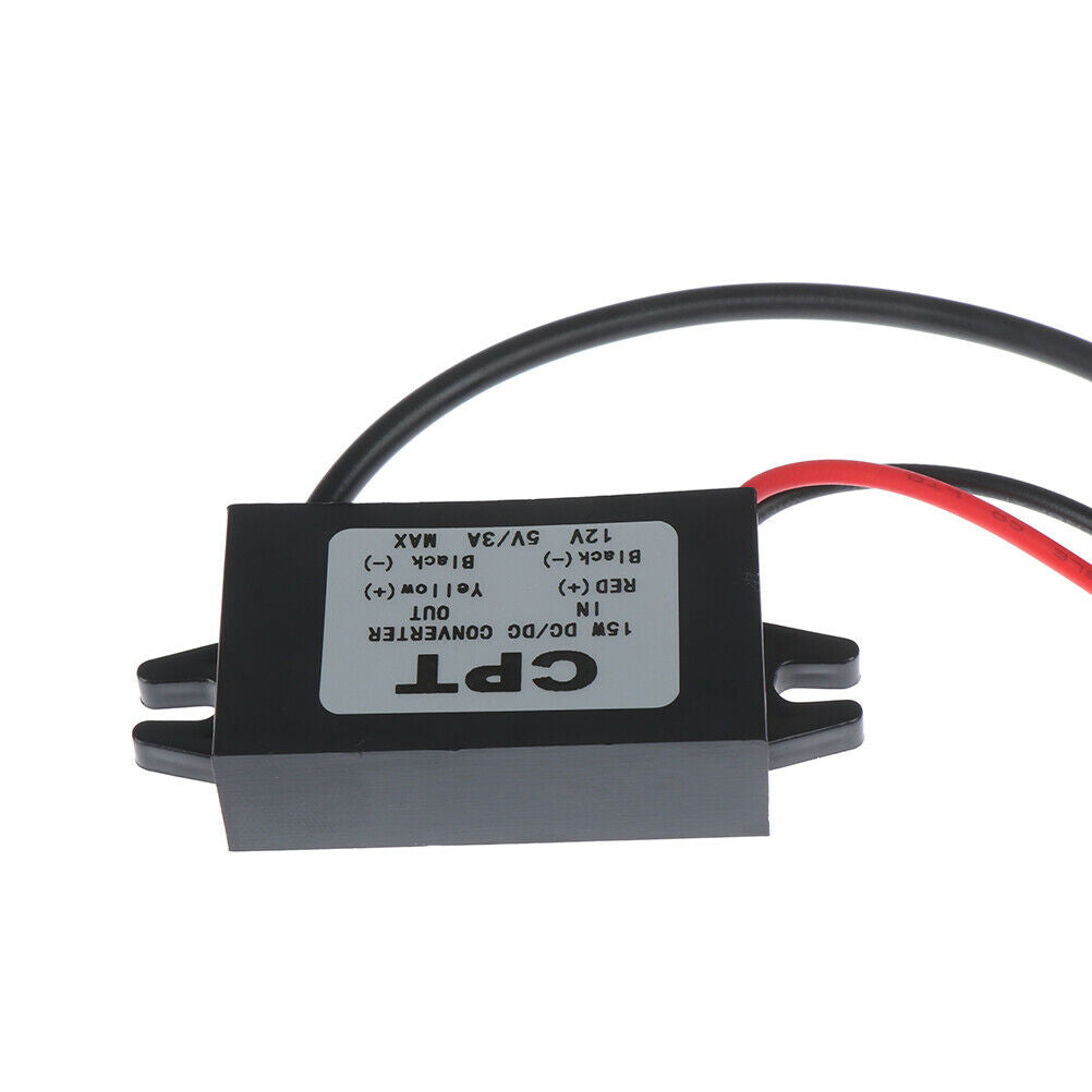 1Pc USB 12V to 5V DC/DC voltage step-down power adapter converter inverter U WF