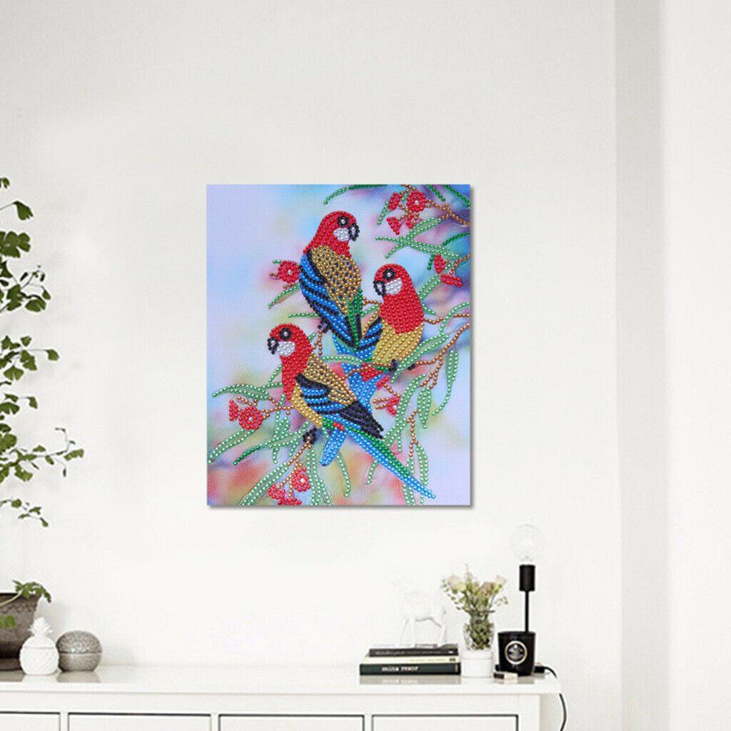 5D Special Shaped Drill Diamond Painting Rhinestone Mosaic Craft Bird