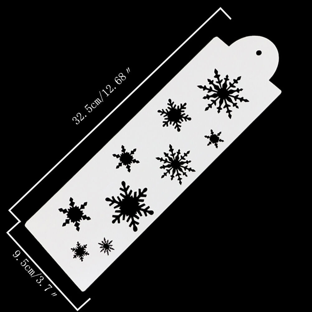 Snow Flower Cake Stencil Fondant Designer Decorating Craft Cookie Baking T.l8