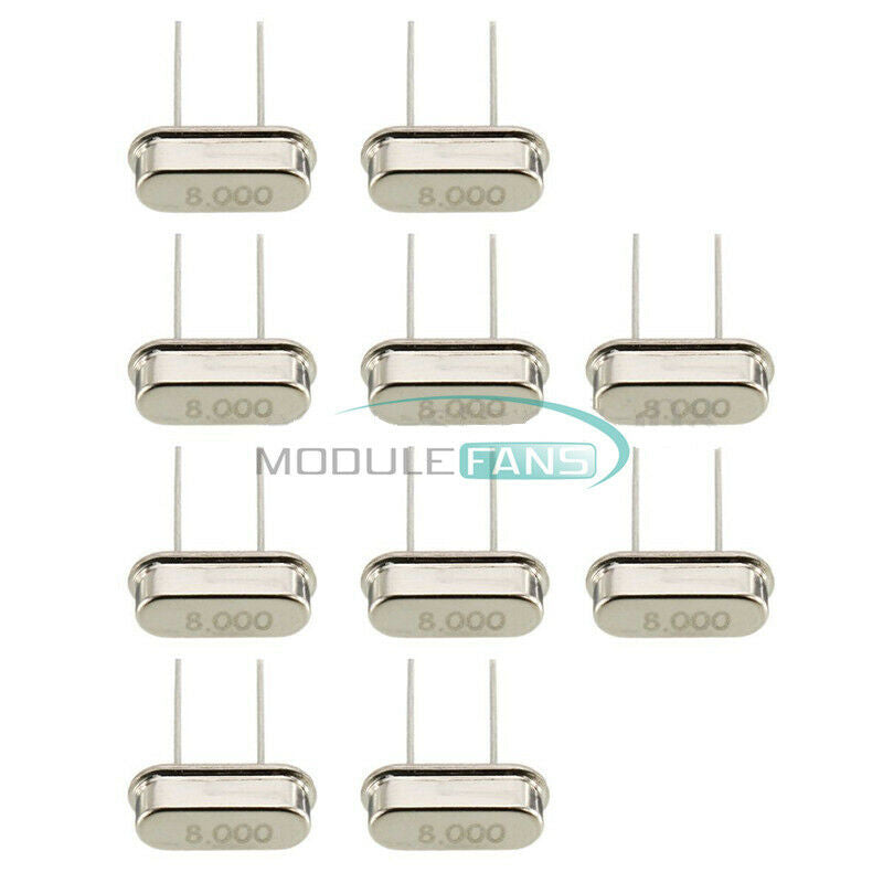 50PCS 8.000MHZ 8MHZ 8 MHZ 8M HZ Crystal Oscillator HC-49S NEW