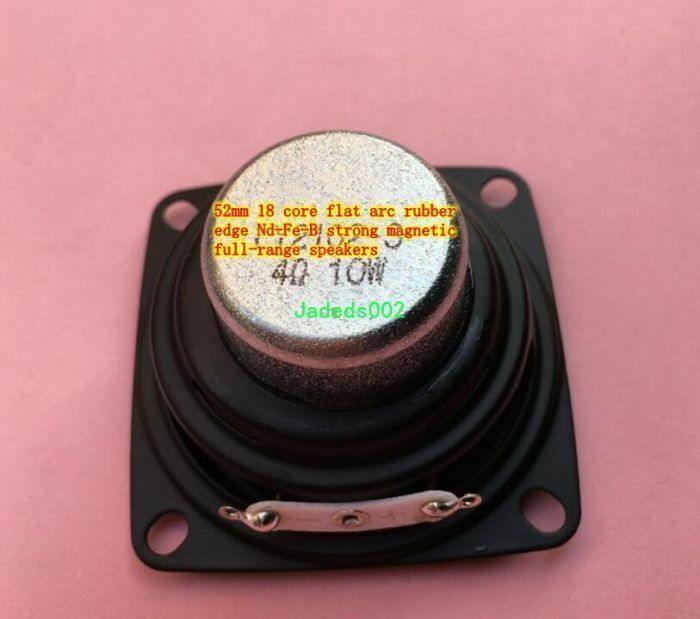 2pcs 52mm 4Ω 10W full-range Speaker 4ohm Rubber edge loudspeaker Home Audio Part