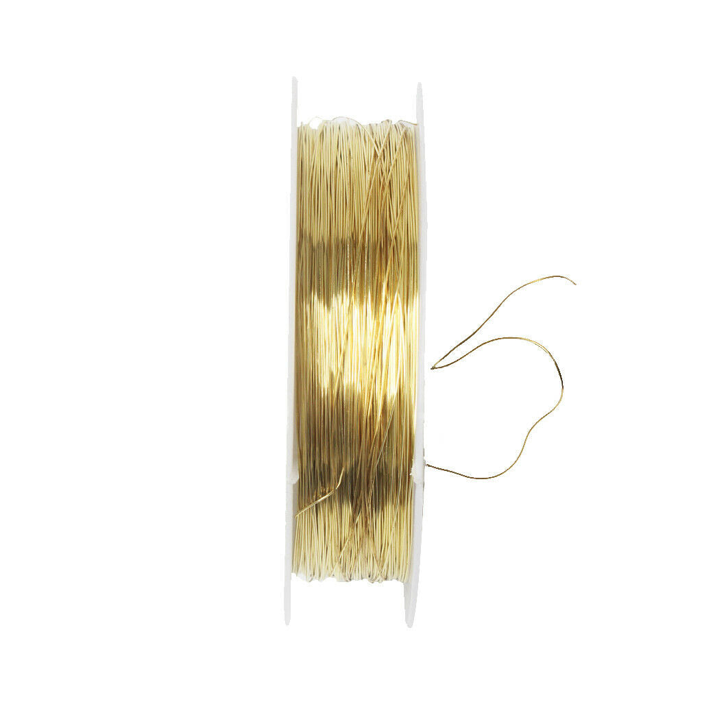 2 Rolls 22m Iron Wire Cord for Jewelry Making Wedding Flower Arranging 0.3mm