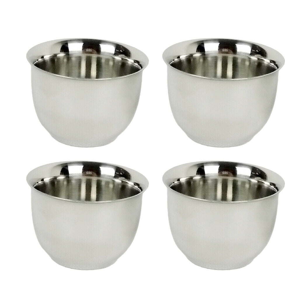 Pack of 4, Stainless Steel Coffee Mug Tea Cup Insulated Tumbler 50ml/1.7oz