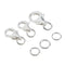 3 Sets Portable Snap Hook Metal Keychain Bag Lanyard for
