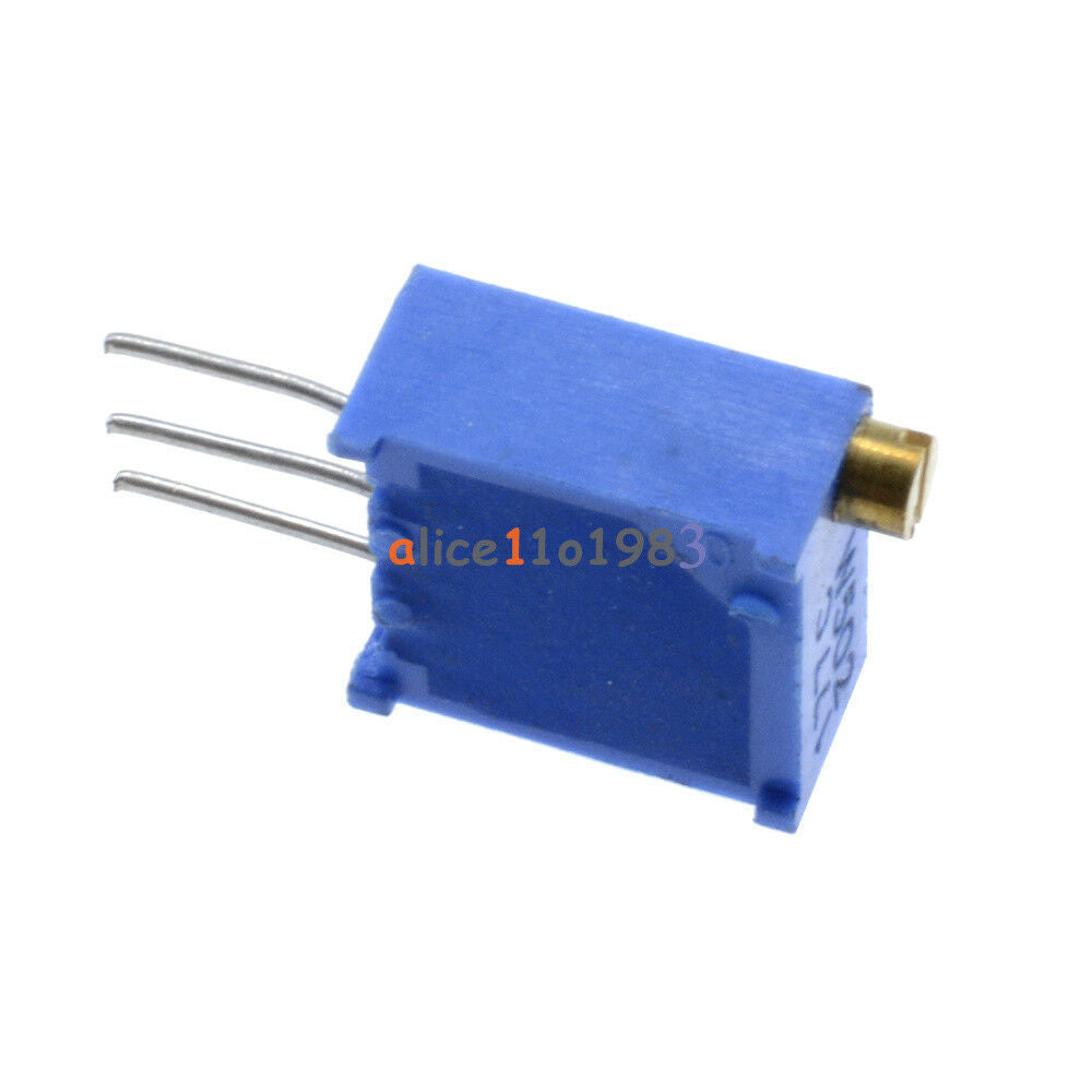 100Pcs 3296W-502 3296 W 5K ohm Trim Pot Trimmer Potentiometer Top