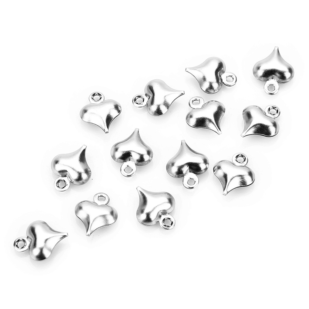 50pc Heart Charms PendantsDIY Jewelry Making Necklace Bracelets Earring