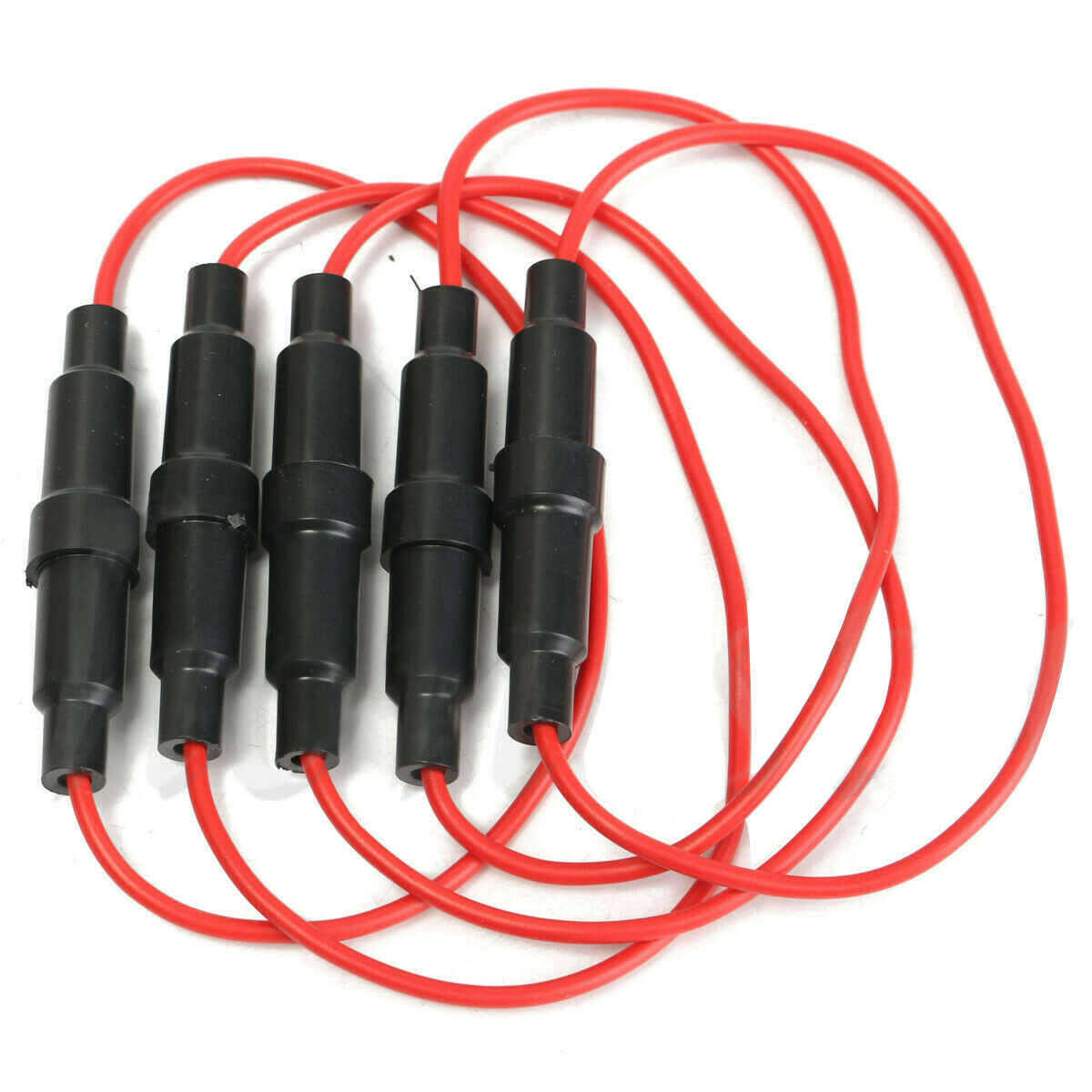 10X In Line 6x30mm Glass AGC Fuse Holder Splash Proof Screw Type Connector Cable