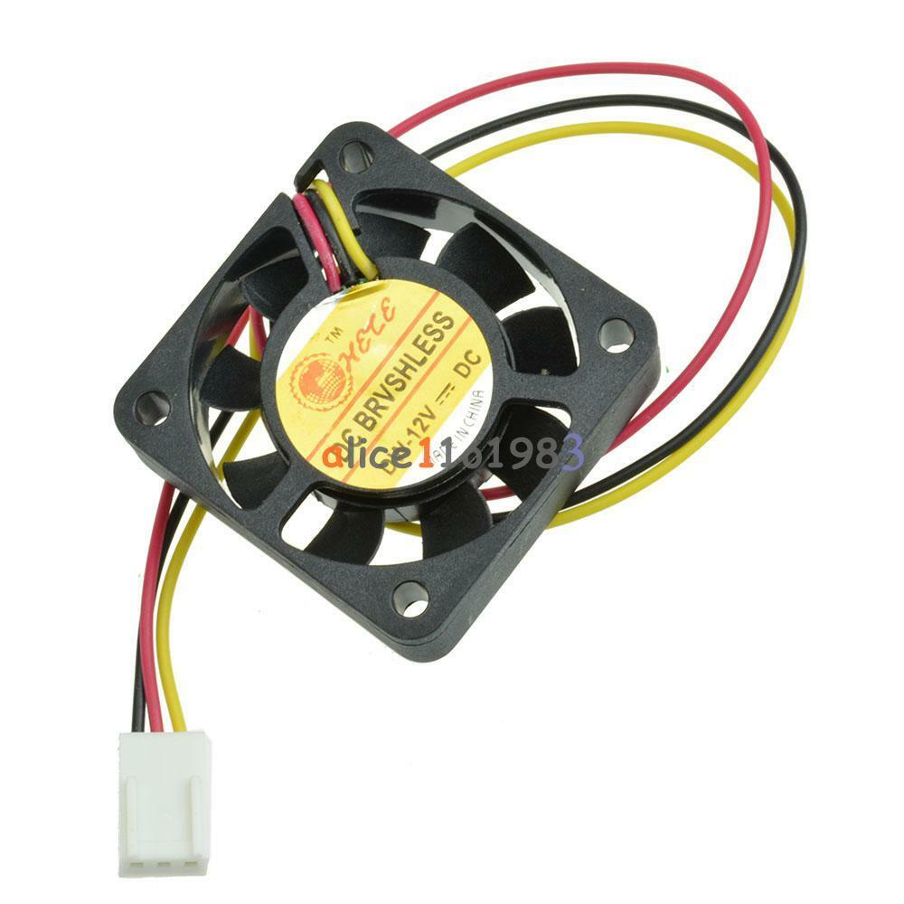 10Pcs 3 Pin 4cm Computer CPU Cooler Cooling Fan PC 4cm 40x40x10mm DC 12V