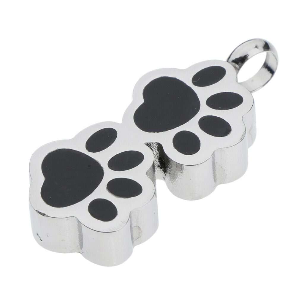 Bear paw shape pendant Cremation stainless steel pendant