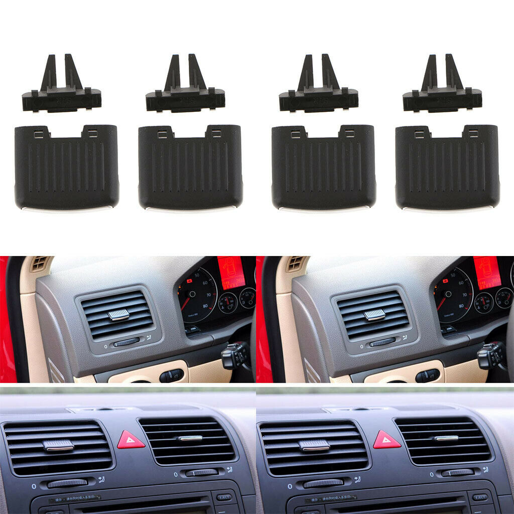 Replacement A/C Vent Louvre Slice Air Conditioning Leaf For VW Sagitar, Pack of