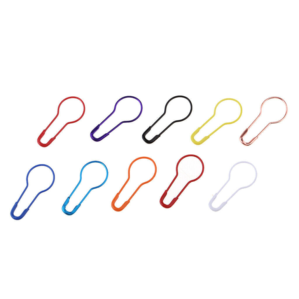 300x Mixed Color Bulb Pins Gourd Safety Pins Metal Calabash Pins Storage Box