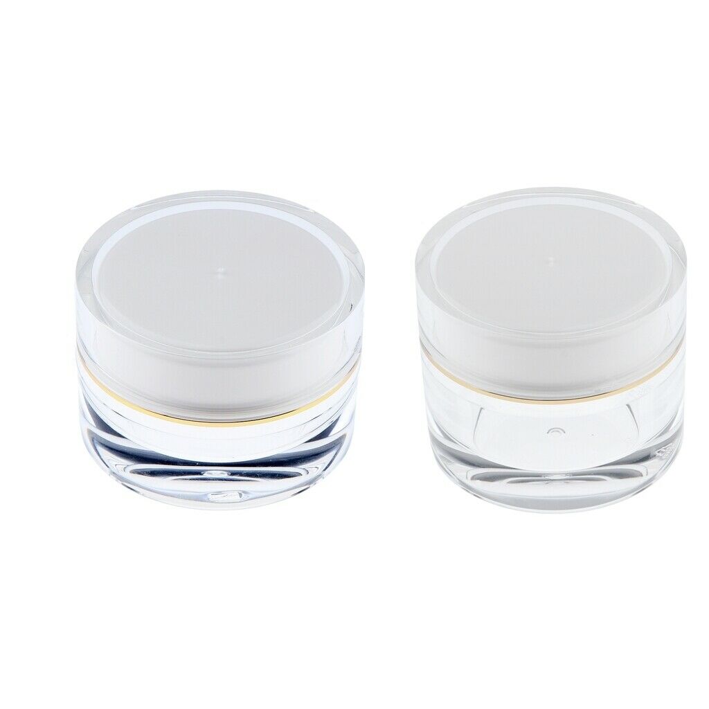 2pcs Travel Empty Makeup Loose Powder Container Pot Case with Sifter Case