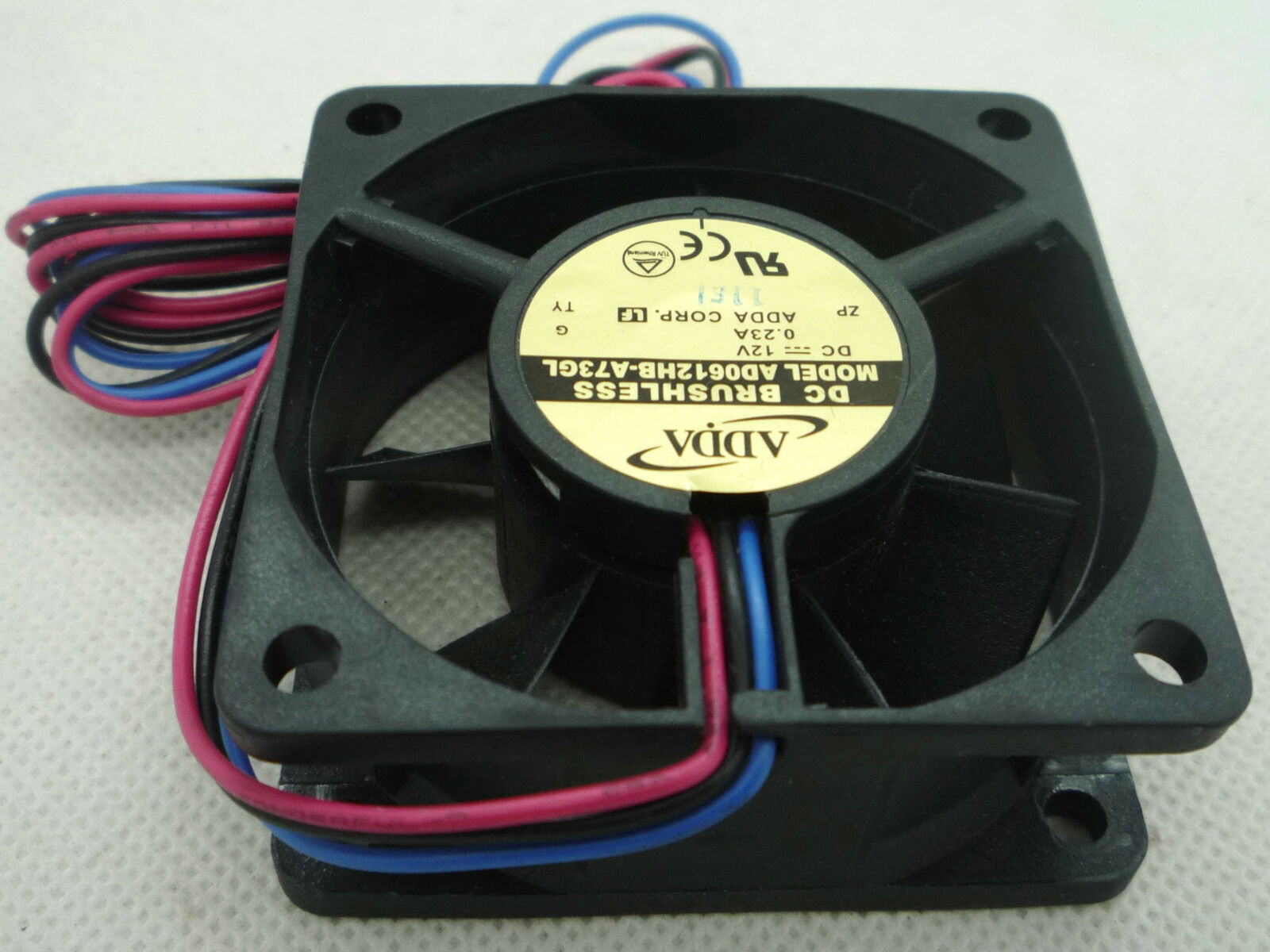 For ADDA DC BRUSHLESS FAN  AD0612HB-A73GL ~ 12V ~ 0.23A (3 wire)