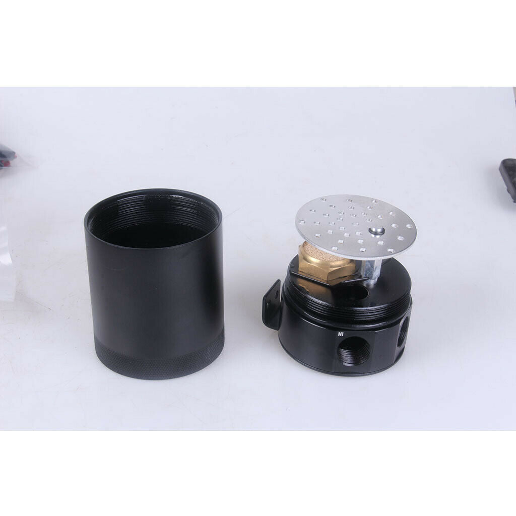 Compact Baffled 2-Port Oil Catch Can Reservoir Air-Oil Separator Aluminium