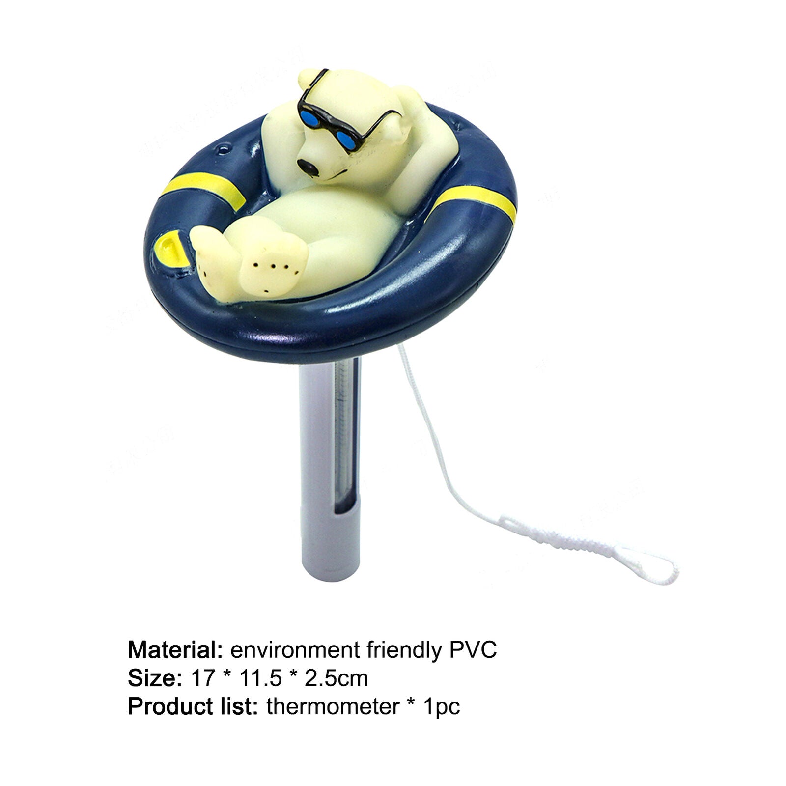 Temperature Meter Wear-resistant Easy to Use PVC Fashion for Swimming Pool