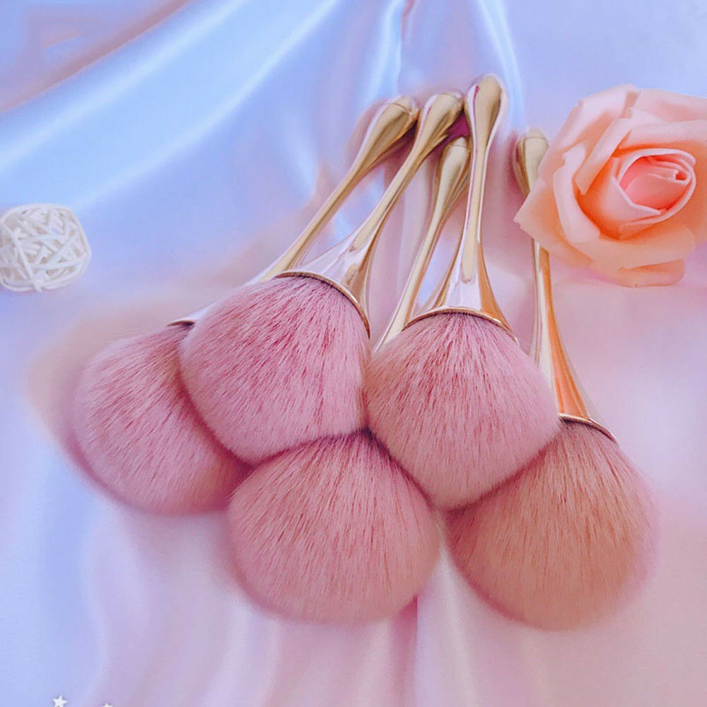Make Up Large Soft Beauty Powder Big Blush Flame Brush Foundation Cosmetic Tool