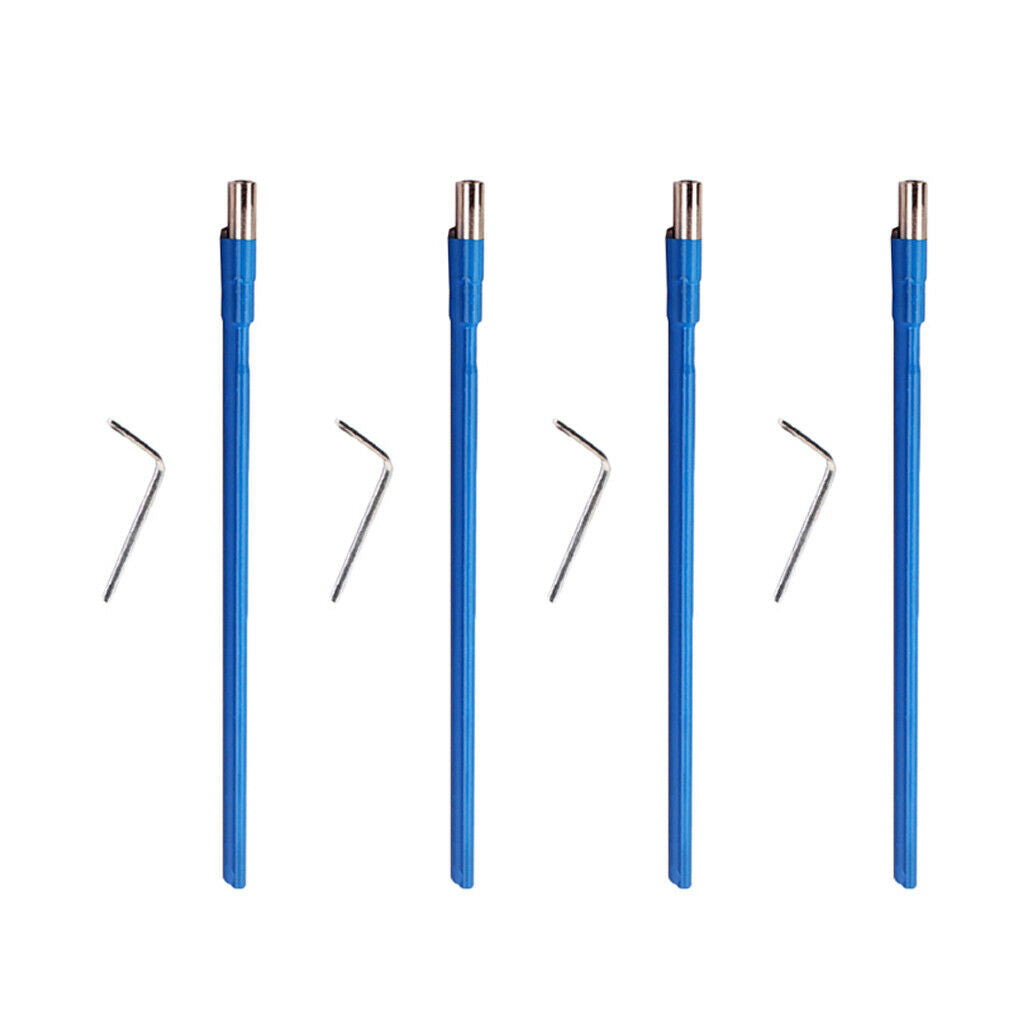 4 Pieces Two Way Adjustable Guitar  Rod 400mm Blue with Wrenches