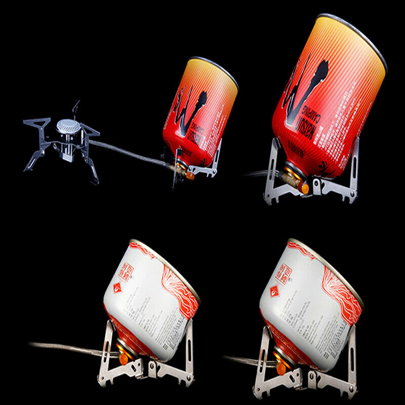 Stainless Steel Camping Gas Tank Stove Holder Folding Tripod Bracket BottleBDDD