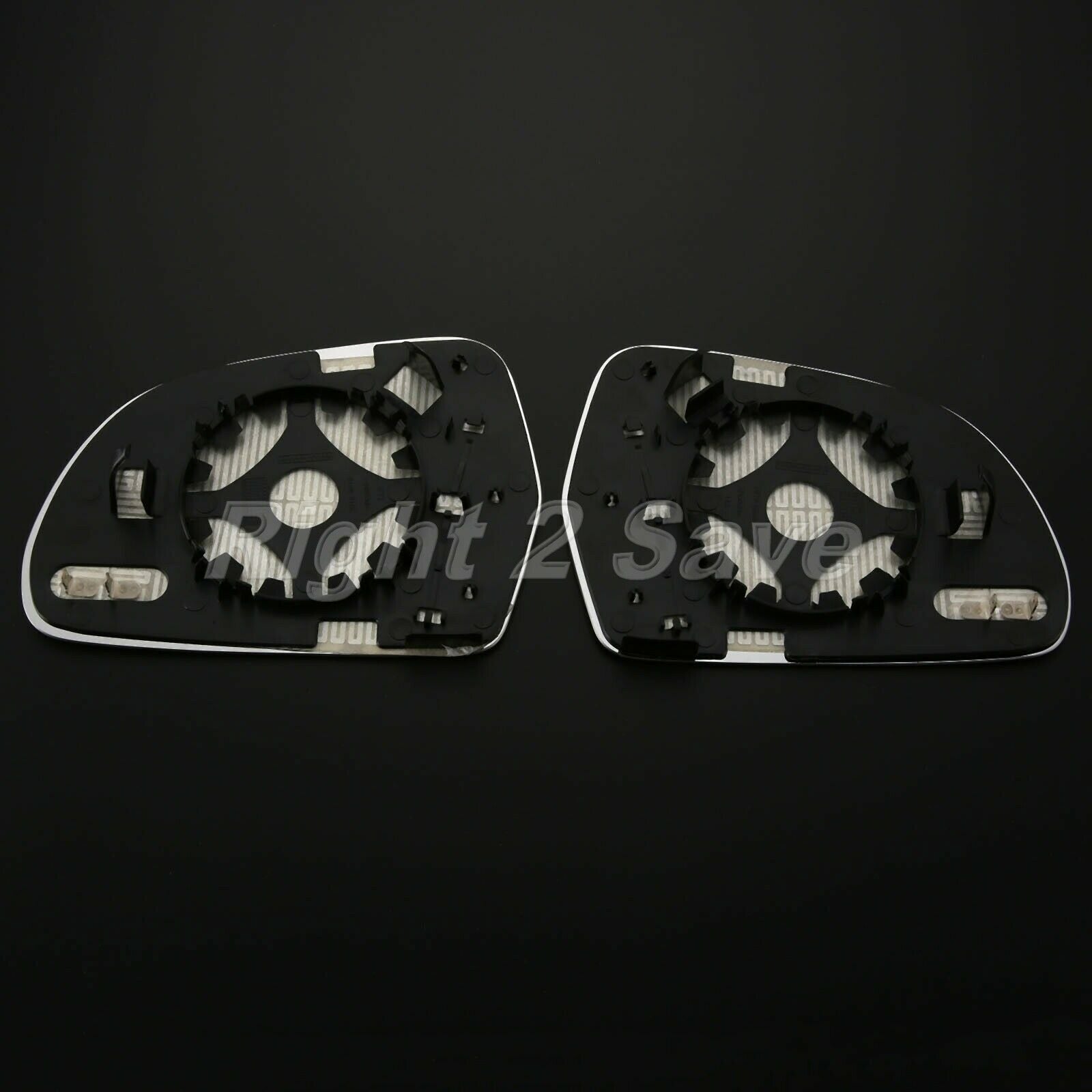 2X Left And Right Door Wing Mirror Glass Heated White For  A3 A4 A5 A6 A8 Q3