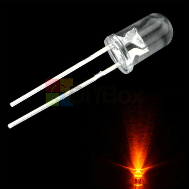 1000Pcs 5mm Round Red/Green/Blue/Yellow/White Water Clear LED Light Diodes Kits