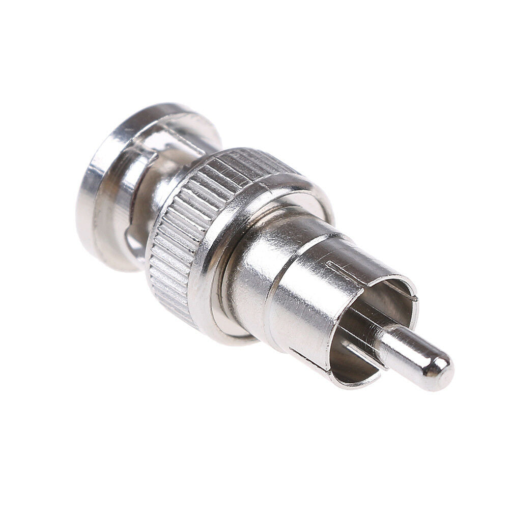 2x BNC male to RCA male coax connector adapter cable coupler for cctv came.l8