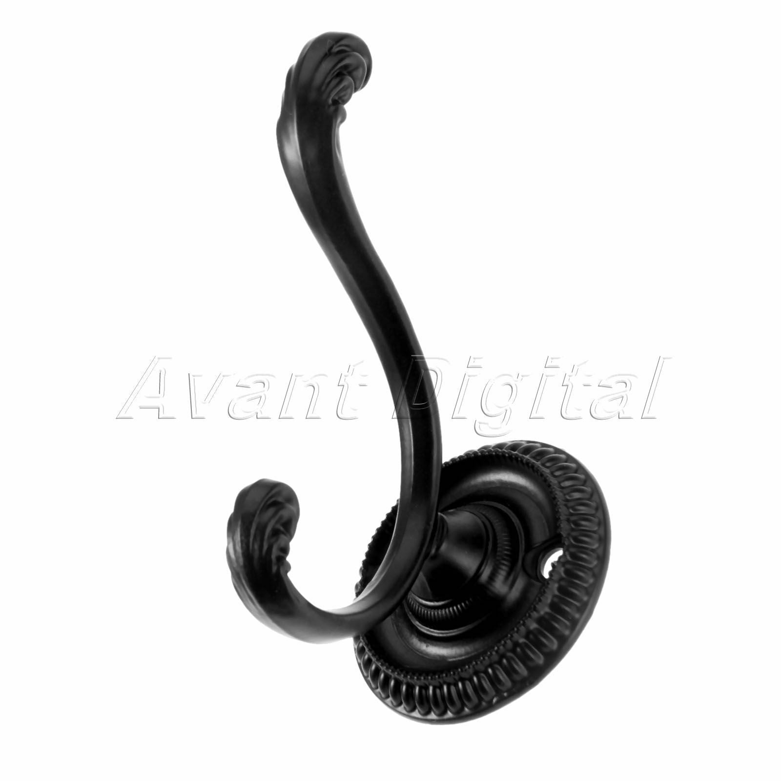 Black Bathroom Holder Organizer Hat Coat Clothes Towel Wall Door Hangers Hooks