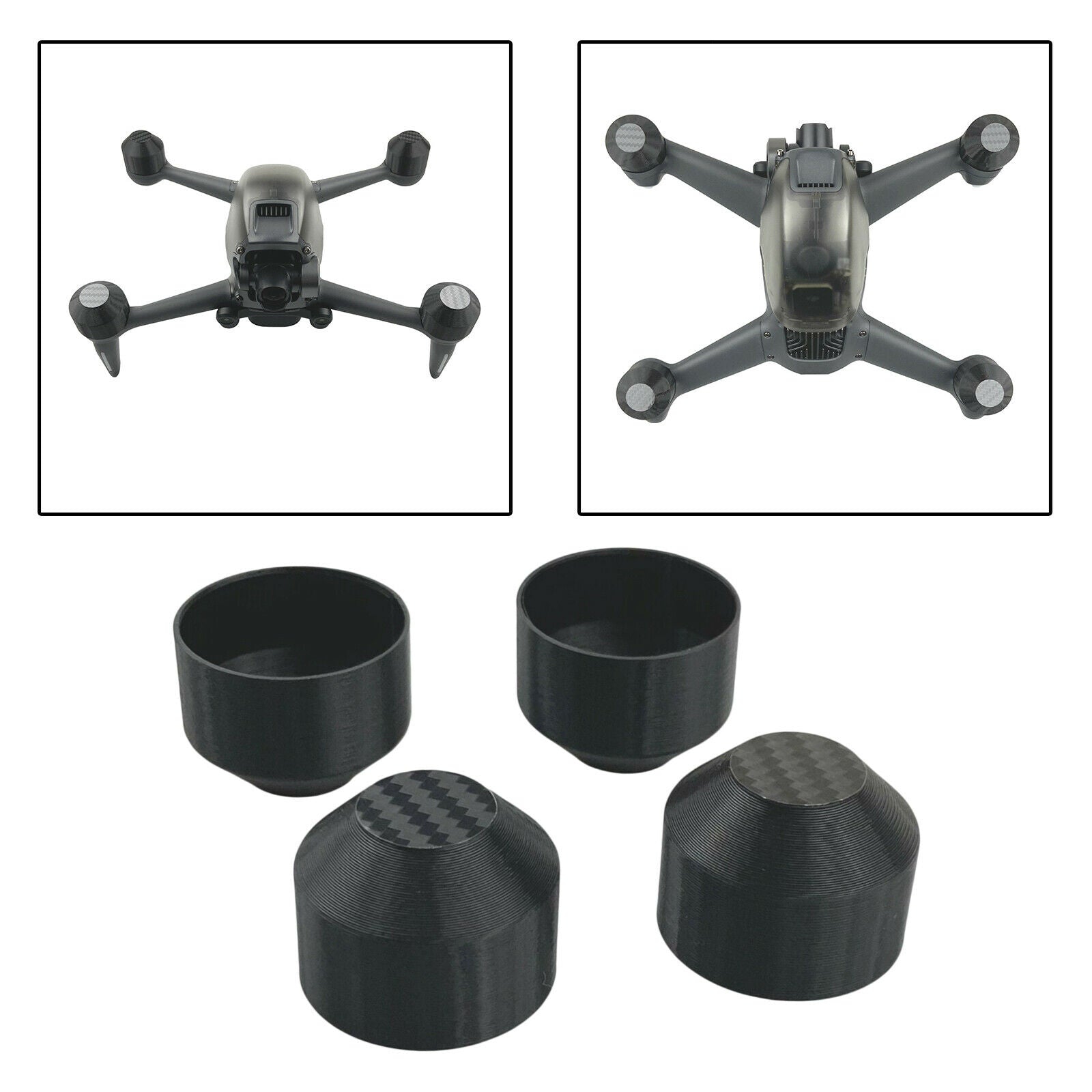 Set of 4 Carbon Fiber Motor   Guard Prevents Bumps for DJI FPV Dustproof
