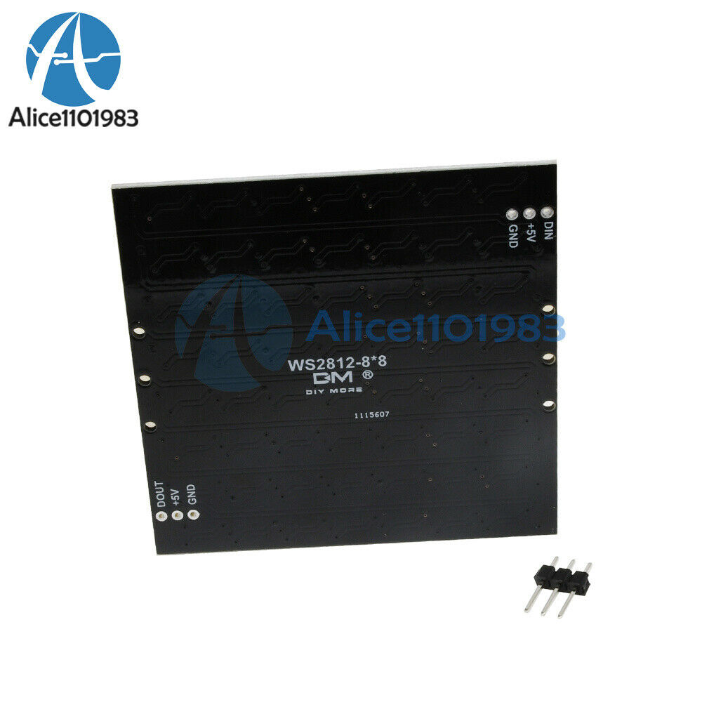 10PCS 64-bit WS2812 5050 RGB LED Development Board w/ Built-in Full-Color Driver