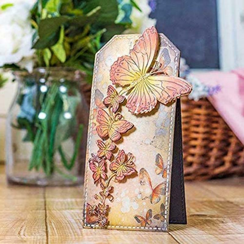 Flower Butterfly Lace Border Die-Cuts Metal Stencils for DIY Scrapbooking Album