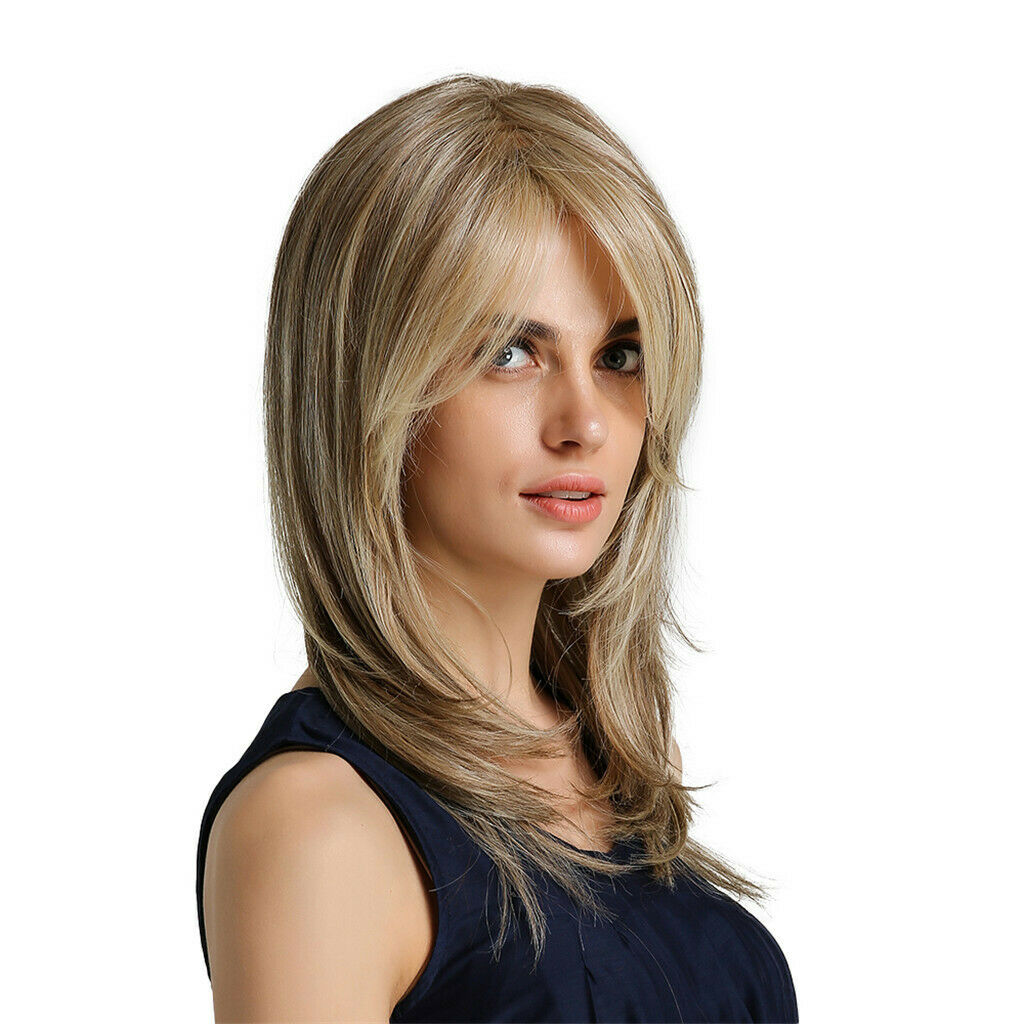 20'' Women Lasting Heat Resistant Synthetic Fibre Long Straight Hair Wig