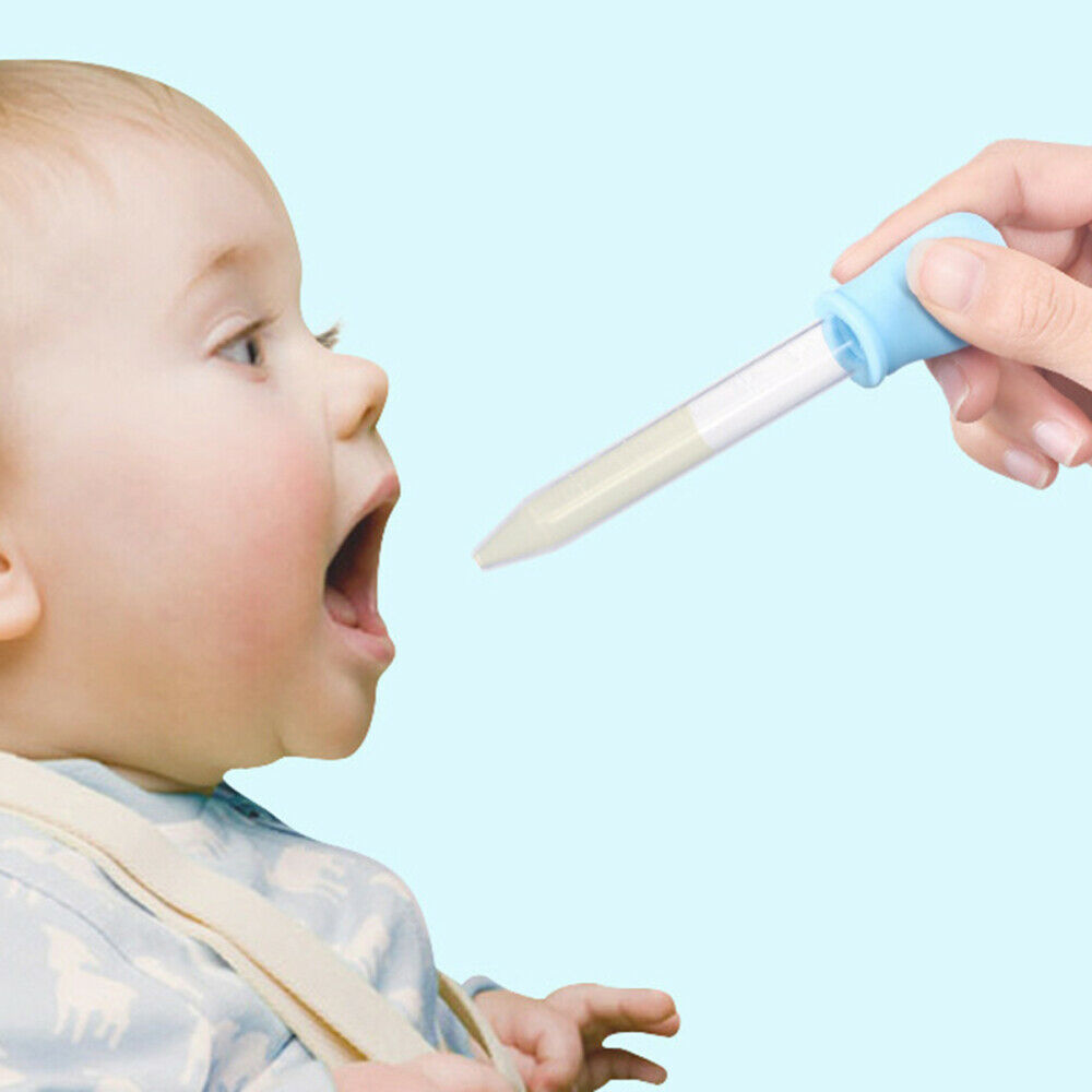 2 Pcs Silicone Pipette Liquid Food Dropper Infant Baby Medicine Feeder Tools