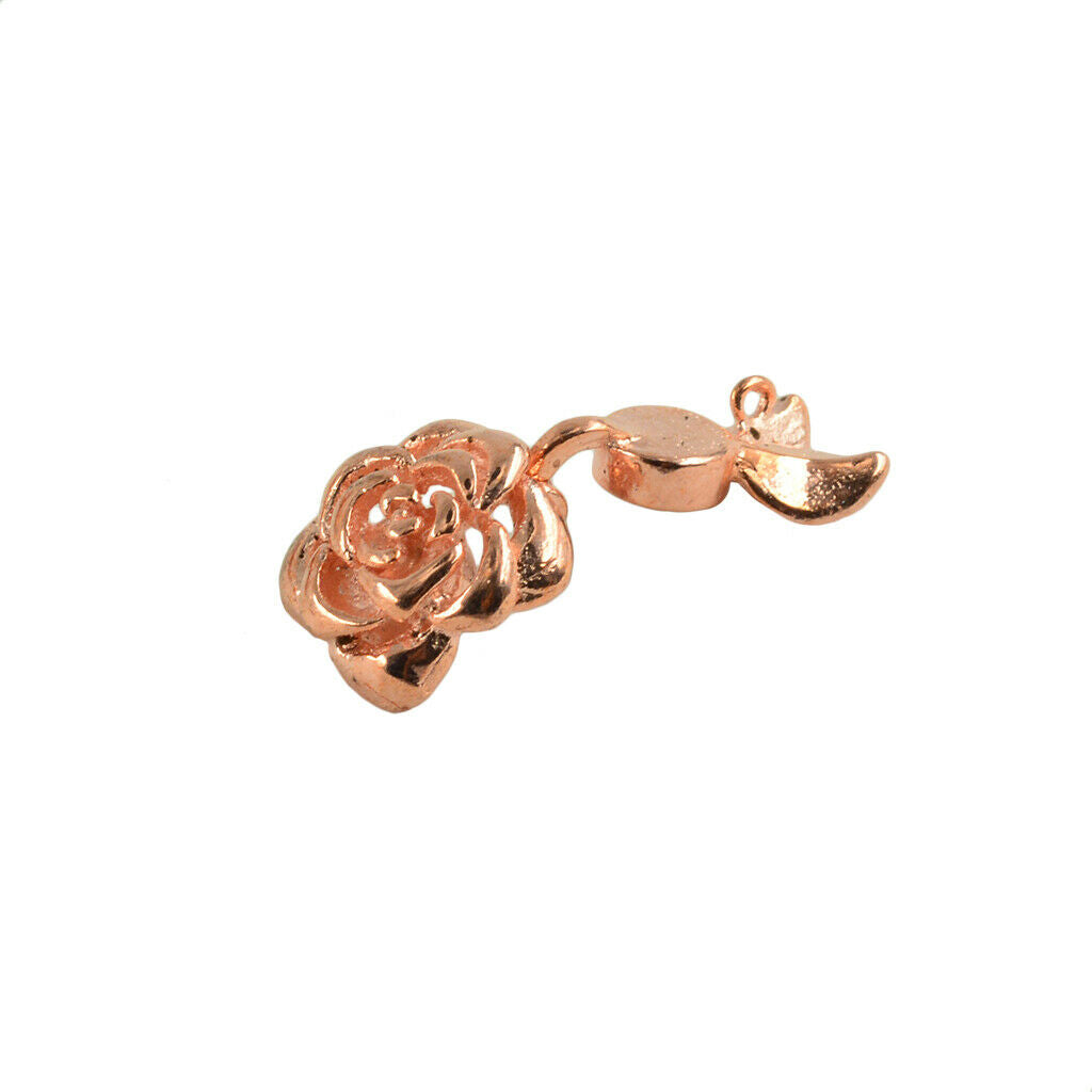 5pcs Jewelry Magnetic Clasps Flower Charm Beads for Bracelet Necklace Making