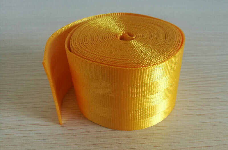 Seat Belts Yellow 3.6m/Roll Harness 3 Point Auto Racing Safety Retractable Lap