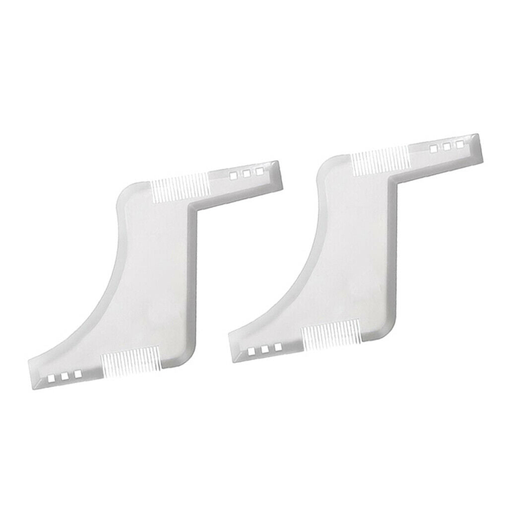 Male Beard Shaping Comb Shaving Template Guide for Sideburns Neckline Clear