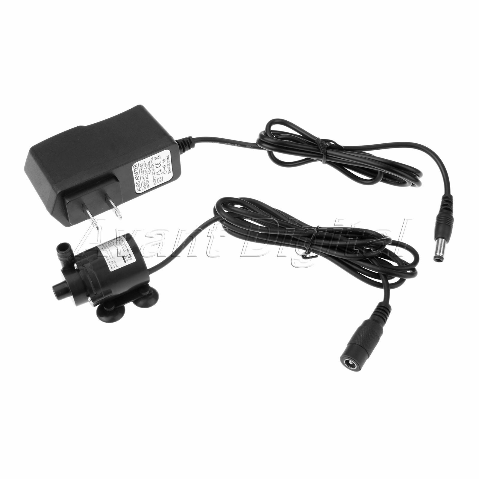 1pc 6V-12V DC Pump Brushless Amphibious Fountain Water Pump & 12V 1A Transformer