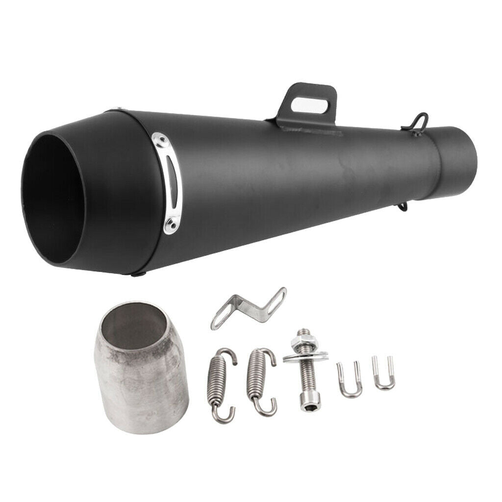 Stainless Steel Motorcycle ATV Exhaust Muffler Pipe Kit Slip On Escape