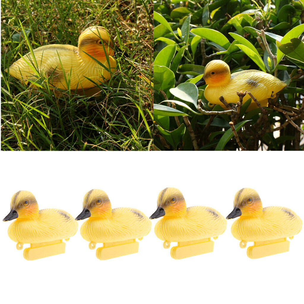 4X Floating Duck Ducklings   Pond Ornament Plastic Decoy Mallard Lifesize