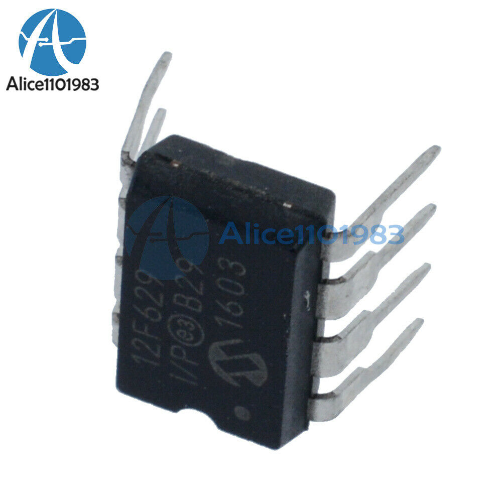5Pcs PIC12F629-I/P 12F629-I/P 12F629 MCU IC MICROCHIP DIP-8 NEW