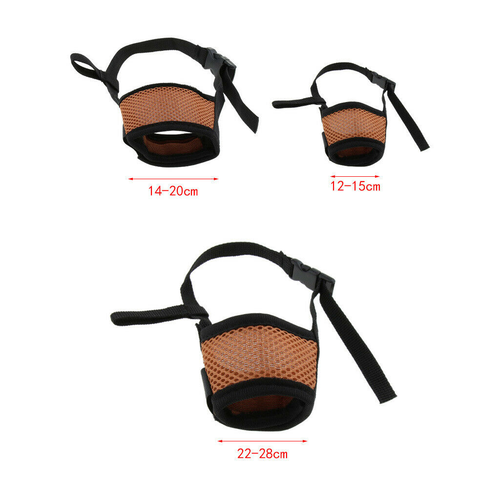Dog Muzzle Breathable Muzzles for Small Medium Large Dogs Stop Biting S